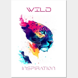 Jaguar Wild Nature Animal Colors Art Painting Posters and Art